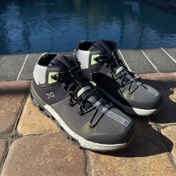 MEN'S On Cloudtrax All Terrain Hiking Shoes Ink/Frost 53.99055